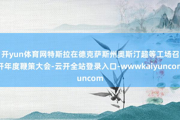 开yun体育网特斯拉在德克萨斯州奥斯汀超等工场召开年度鞭策大会-云开全站登录入口-wwwkaiyuncom