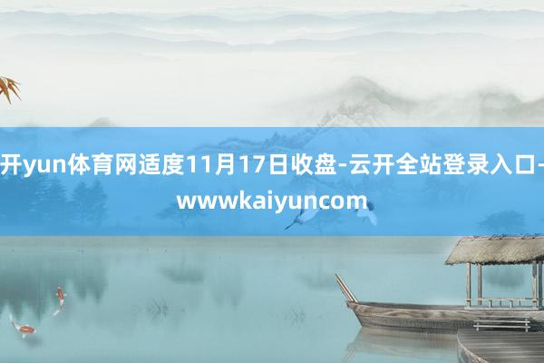开yun体育网适度11月17日收盘-云开全站登录入口-wwwkaiyuncom
